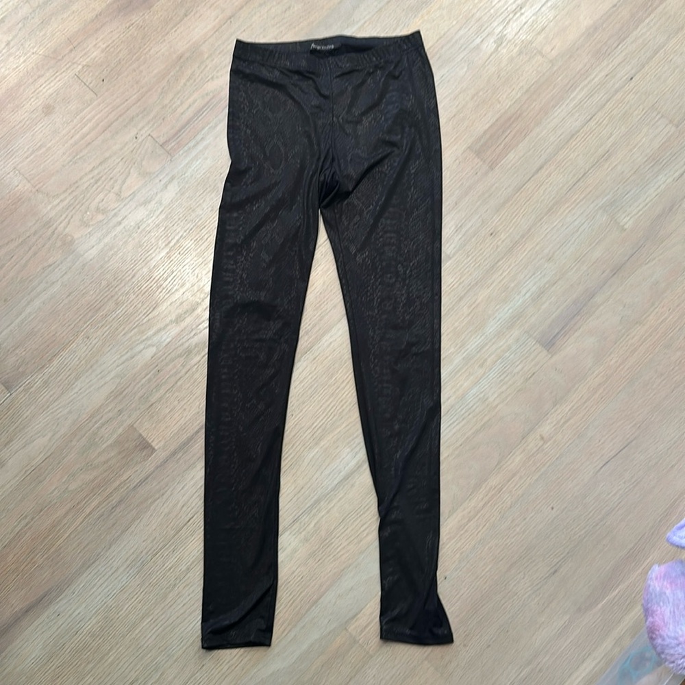 Foreign Exchange Snakeskin Print Leggings